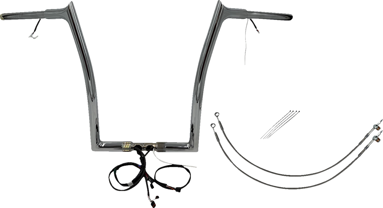 Fat Baggers Inc. 1 1/4" Wired Pointed Top Handlebar Kit For Harley FLTRX / S 2015