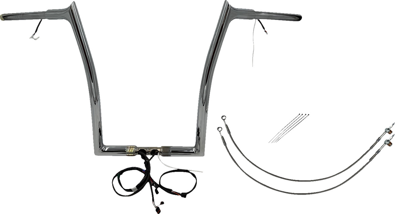 Fat Baggers Inc. 1 1/4" Wired Pointed Top Handlebar Kit For Harley FLTRX / S 2015