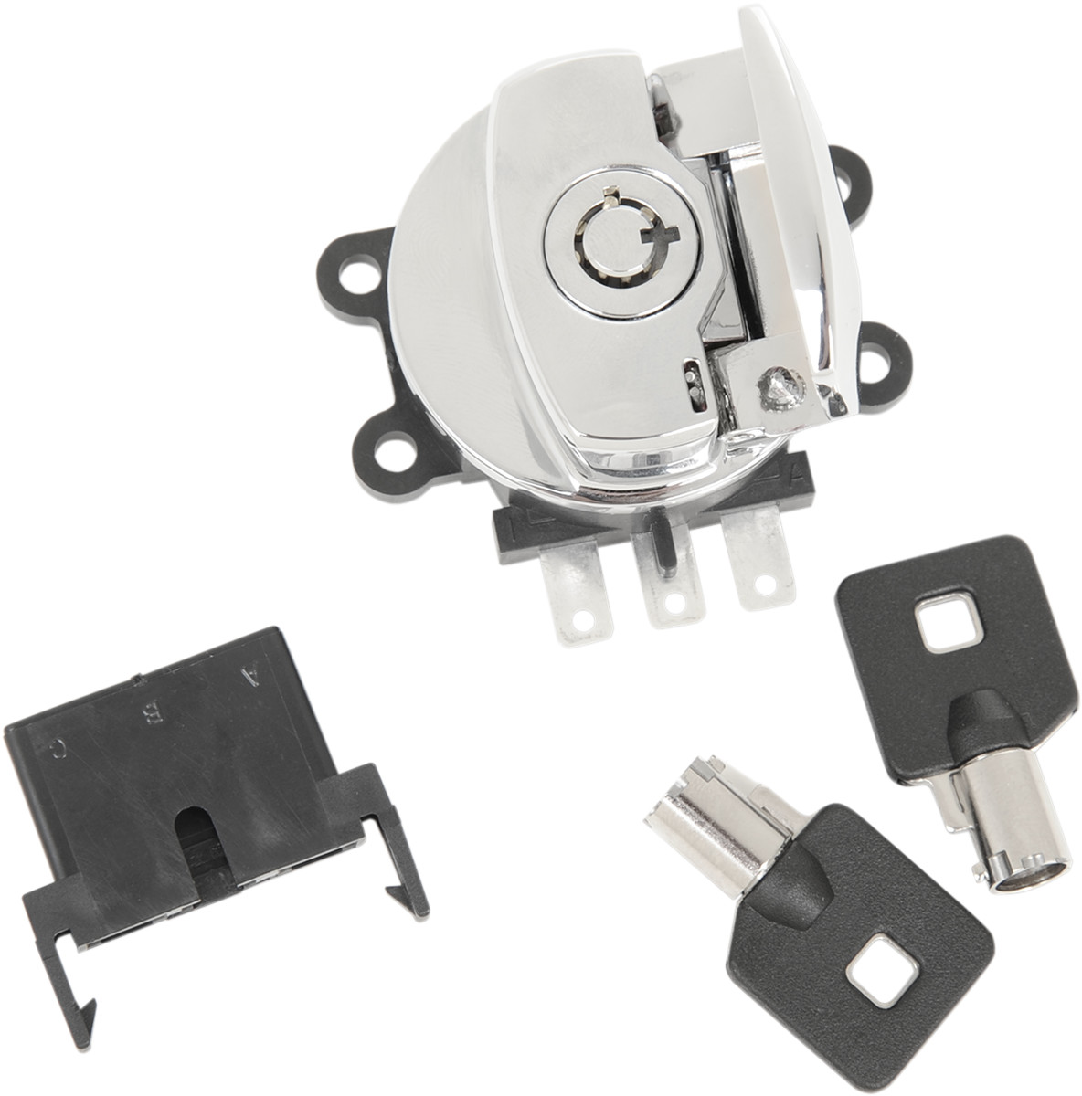 Drag specialties Side Hinge Ignition Switch - Chrome Harley Davidson