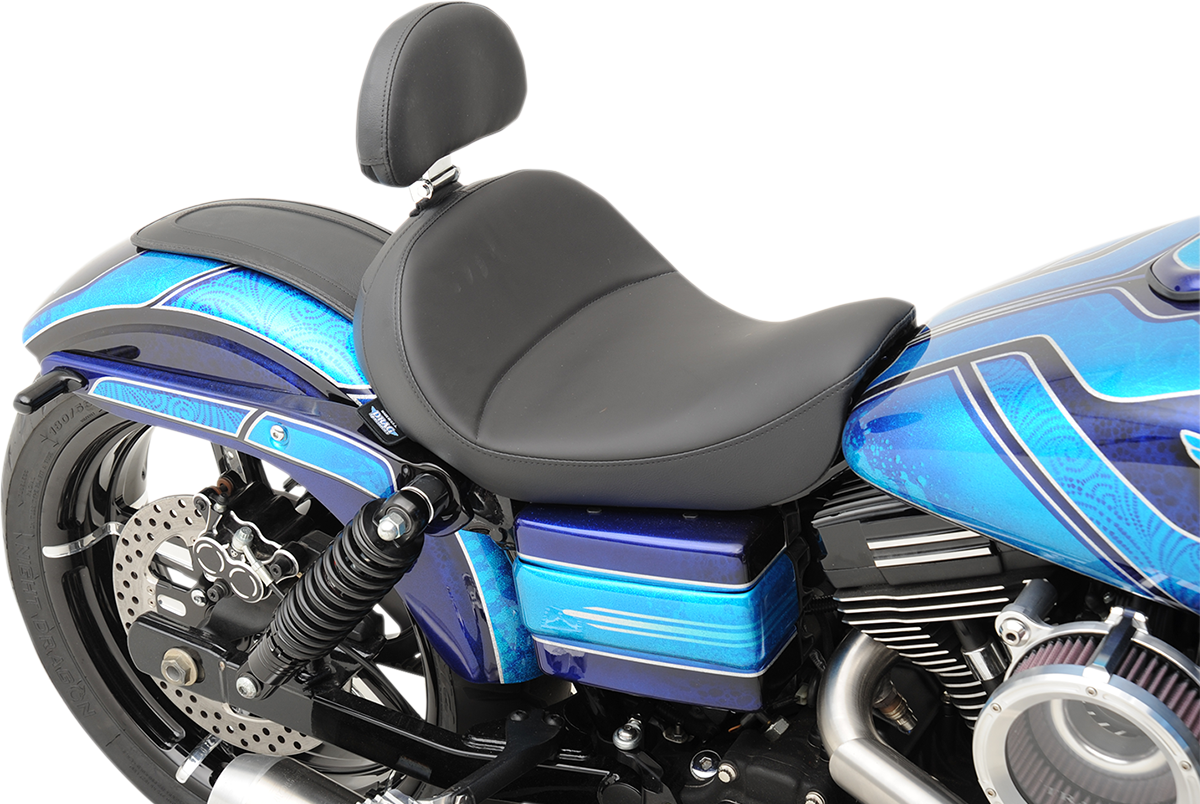 Drag specialties seats Solo Seat - Mild Stitched - Driver's Backrest - FXD/FLD '06-'17 Harley Davidson
