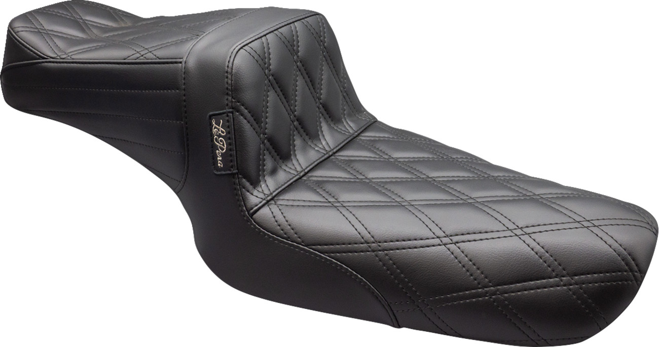 Le Pera TailWhip Double Diamond Stitch 2-Up Seat For Harley Sportster 1982-2003