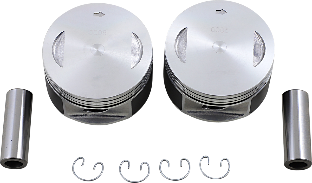 Drag specialties Piston Kit - 3.750" +0.005" - 88" Motor - Twin Cam Harley Davidson