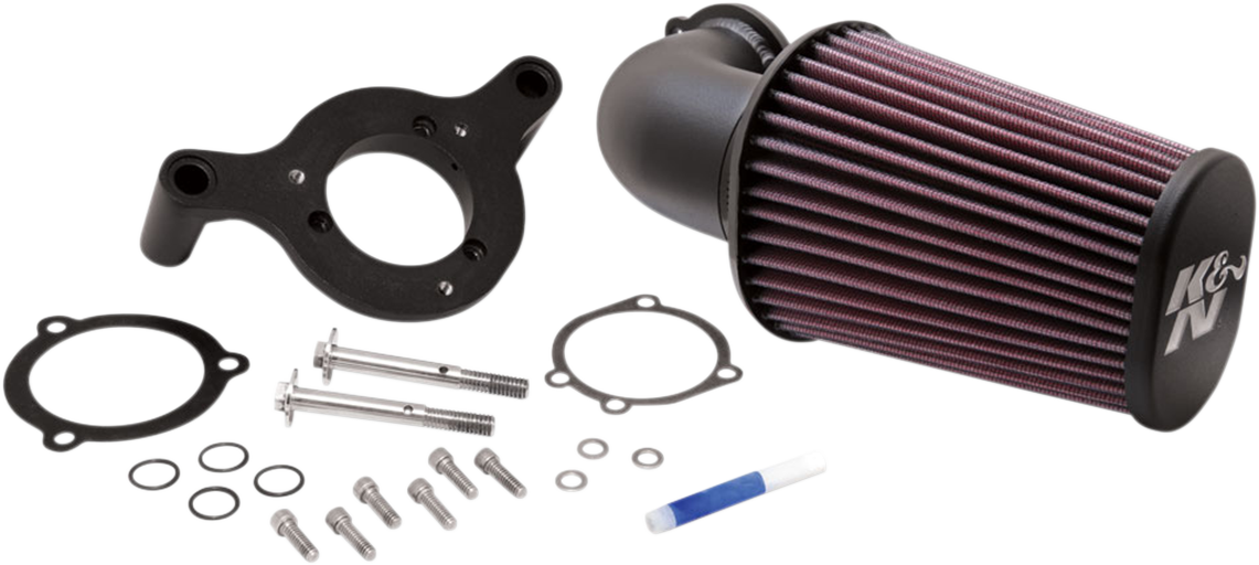 K & N Aircharger® Intake System with Mandrel-Bent Aluminum Intake Tube Kit