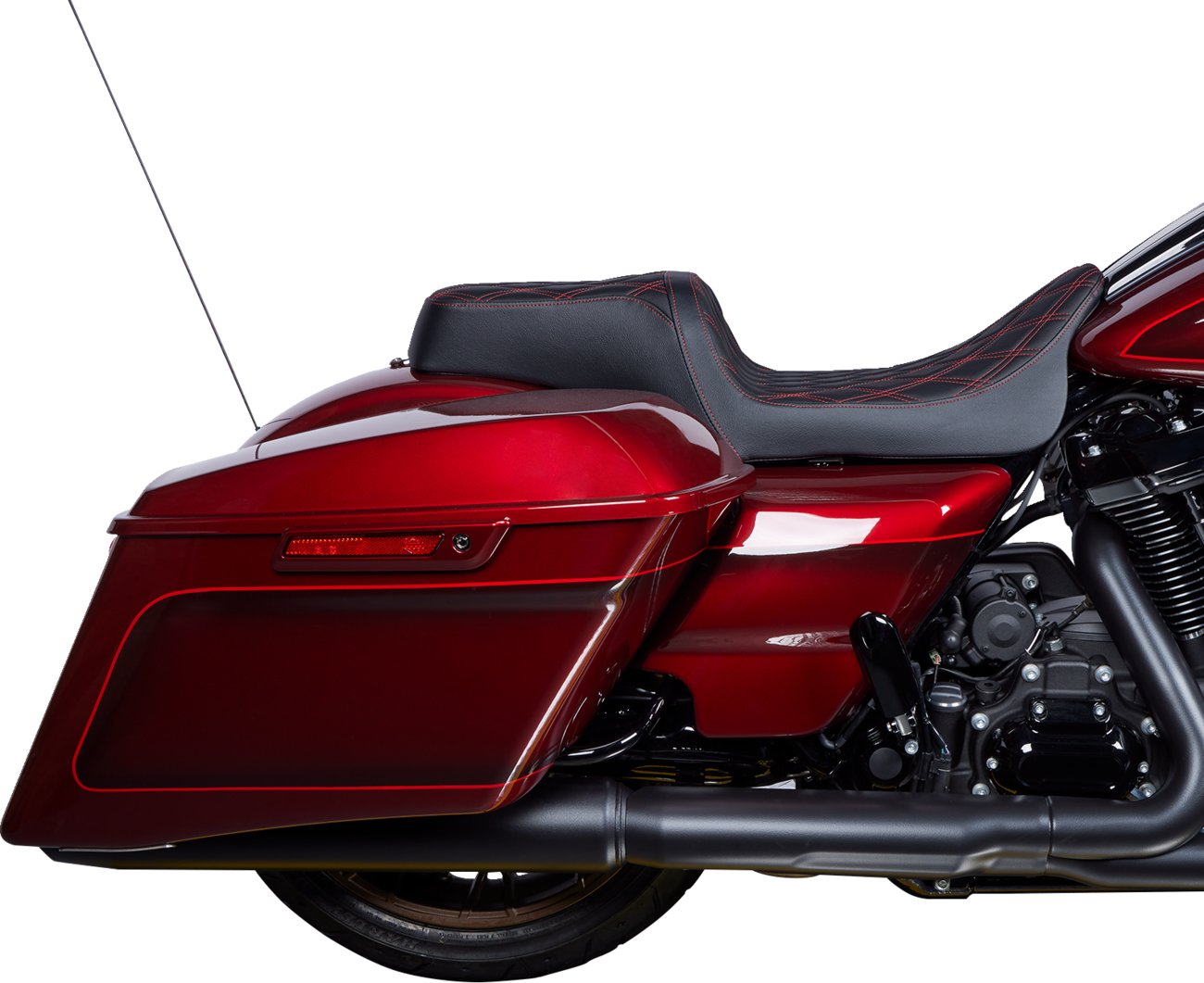 Drag Specialties Performance Predator 1-Up Seat For Harley Touring 2008-2025