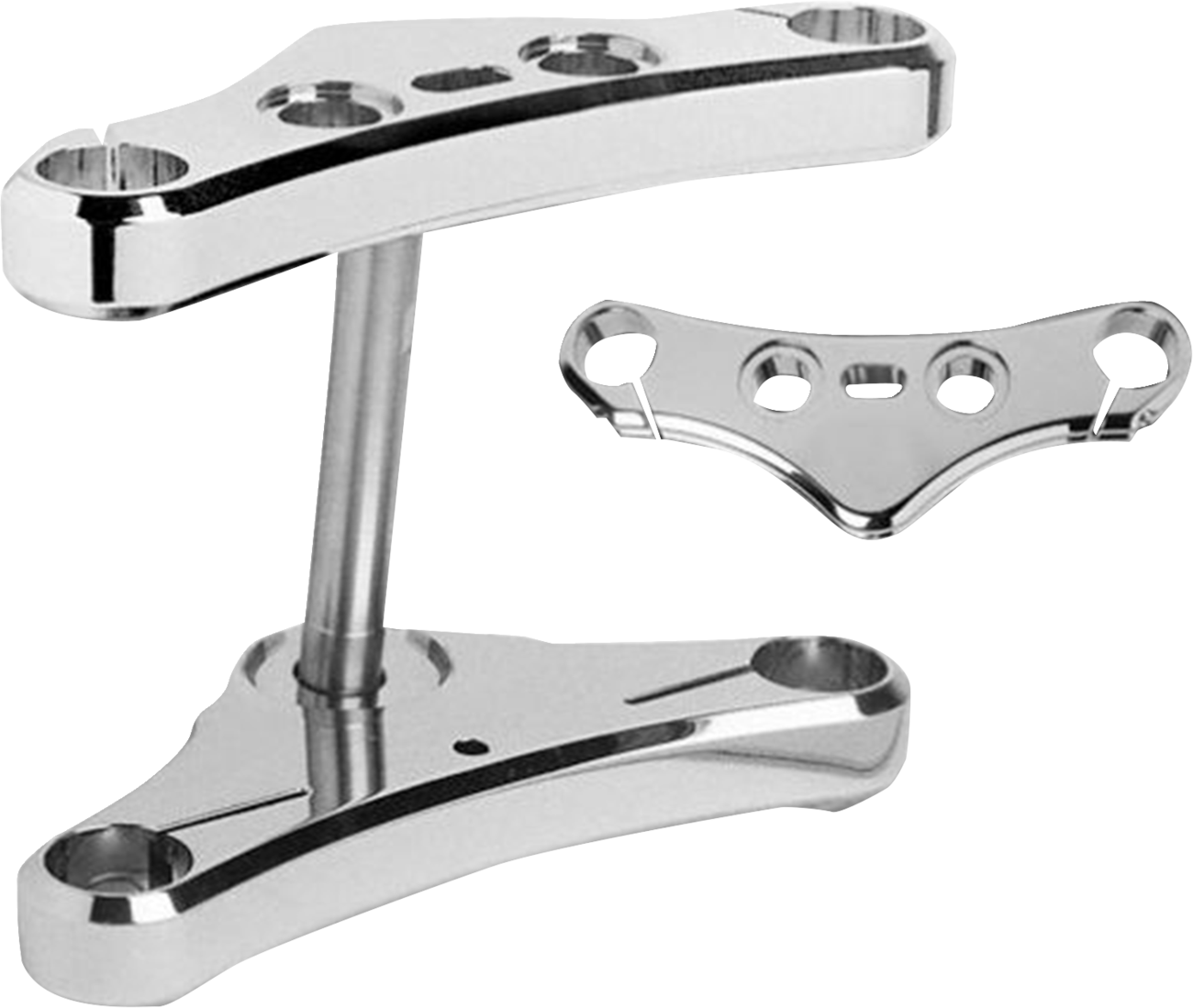 Headwinds Triple Tree - 49 mm - Black - 3° Rake - Elite Smooth Harley Davidson