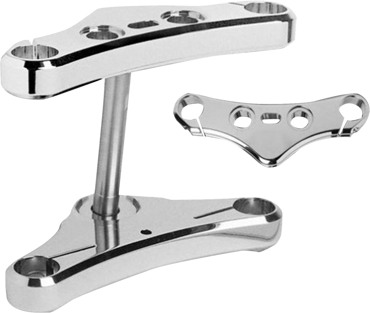 Headwinds Triple Tree - 49 mm - Black - 3° Rake - Elite Smooth Harley Davidson
