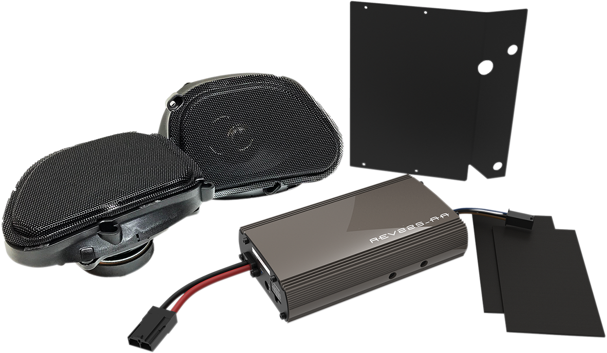 Hogtunes Front Speakers And 225 Watt Amp Kit For Harley Road Glide 1998-2013