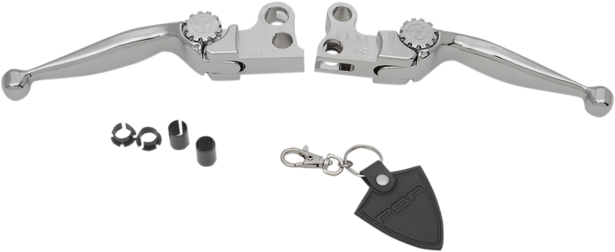 Psr Journey Adjustable Lever Set for Harley Models - Chrome Harley Davidson