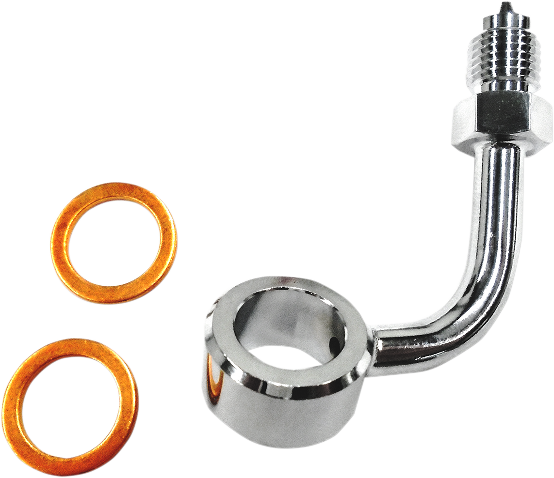 Magnum shielding Banjo Fitting - Chrome 2014-2019 Harley Davidson FLHTCUTG Tri Glide Ultra / 2015-2019 Harley Davidson FLRT Freewheeler