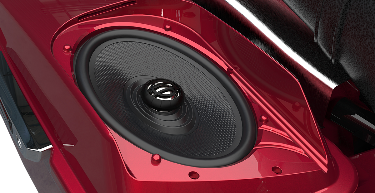 HOGTUNES Saddlebag Lid and XL Speaker Kit