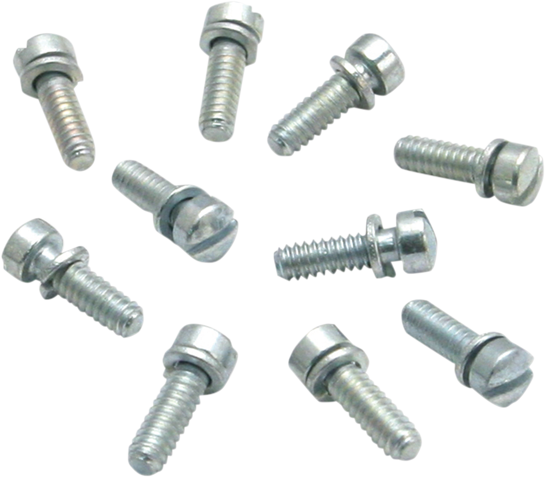 S&s cycle Float Bowl Slotted Screws - Super B/E/G - 10 Pack