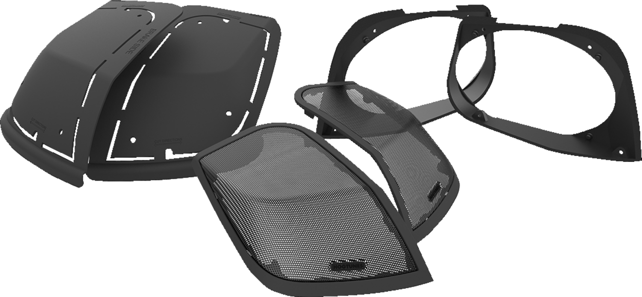 Hogtunes 6" x 9" Cut-In Lid Kit For Harley Touring 2014-2025