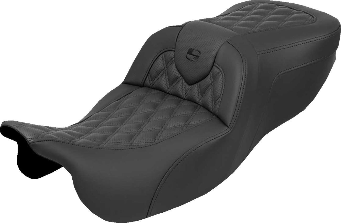Saddlemen Roadsofa™ Seat - without Backrest - Lattice Stitch - FLRT/FLTRT '15-'25 2015-2025 Harley Davidson FLRT Freewheeler / 2023-2025 Harley Davidson FLTRT Road Glide 3
