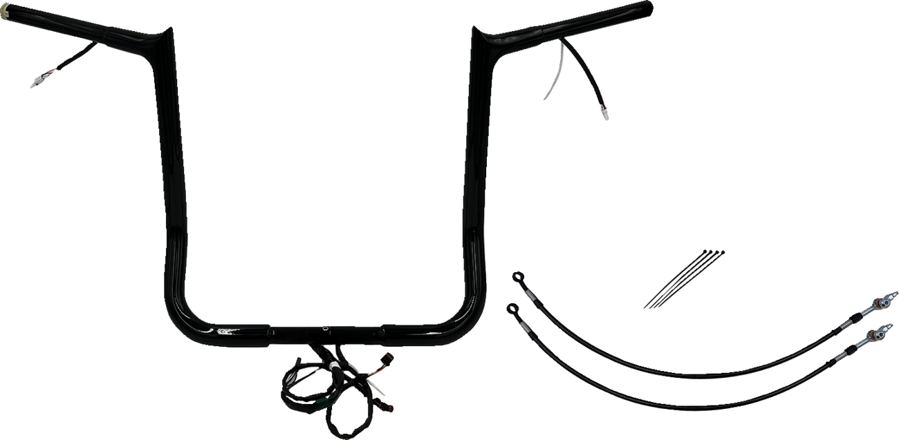 FAT BAGGERS INC. EZ Install Wired 1-1/4" Pointed Top Handlebar Kit