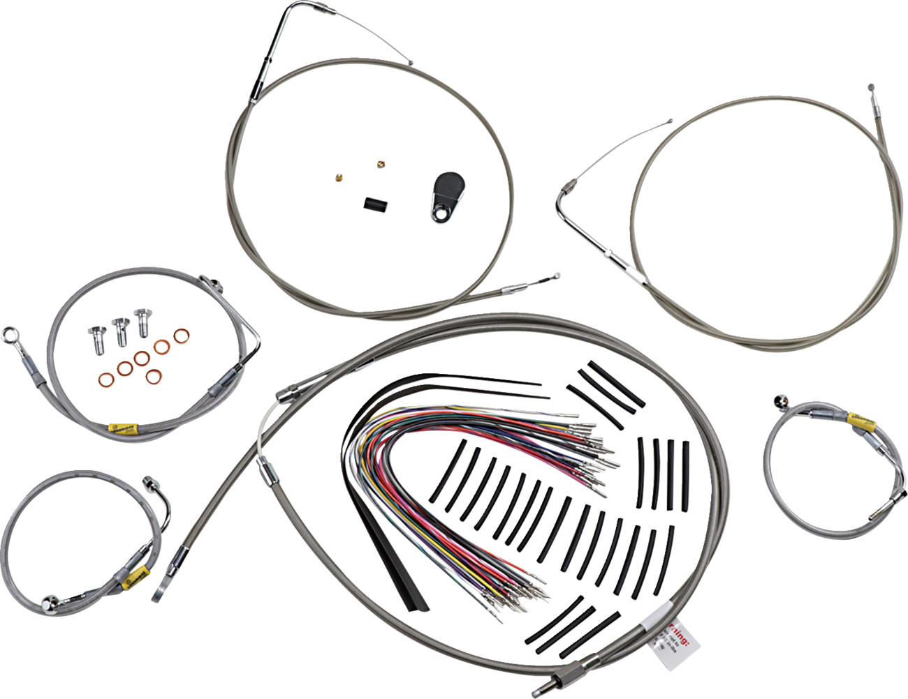 Burly Handlebar Cable Installation Kit For Harley Electra / Street Glide 2000-2006