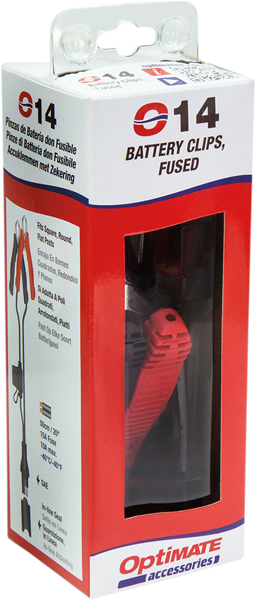 TecMate SAE To Alligator Clips With 15 Amp Fuse