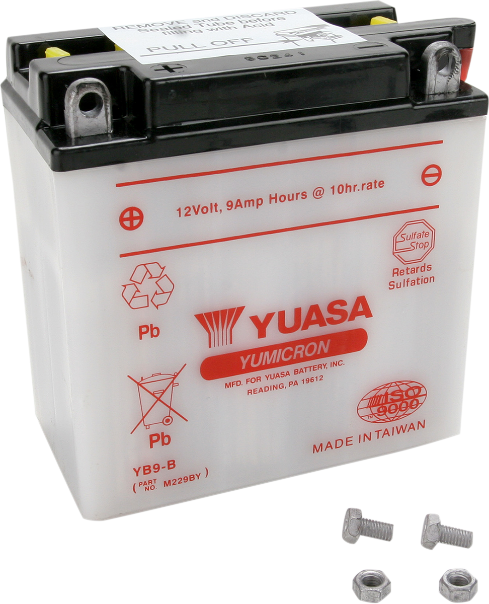 Yuasa Battery - YB9-B Aprilia/Honda/Kawasaki/Triumph/Piaggio/Vespa