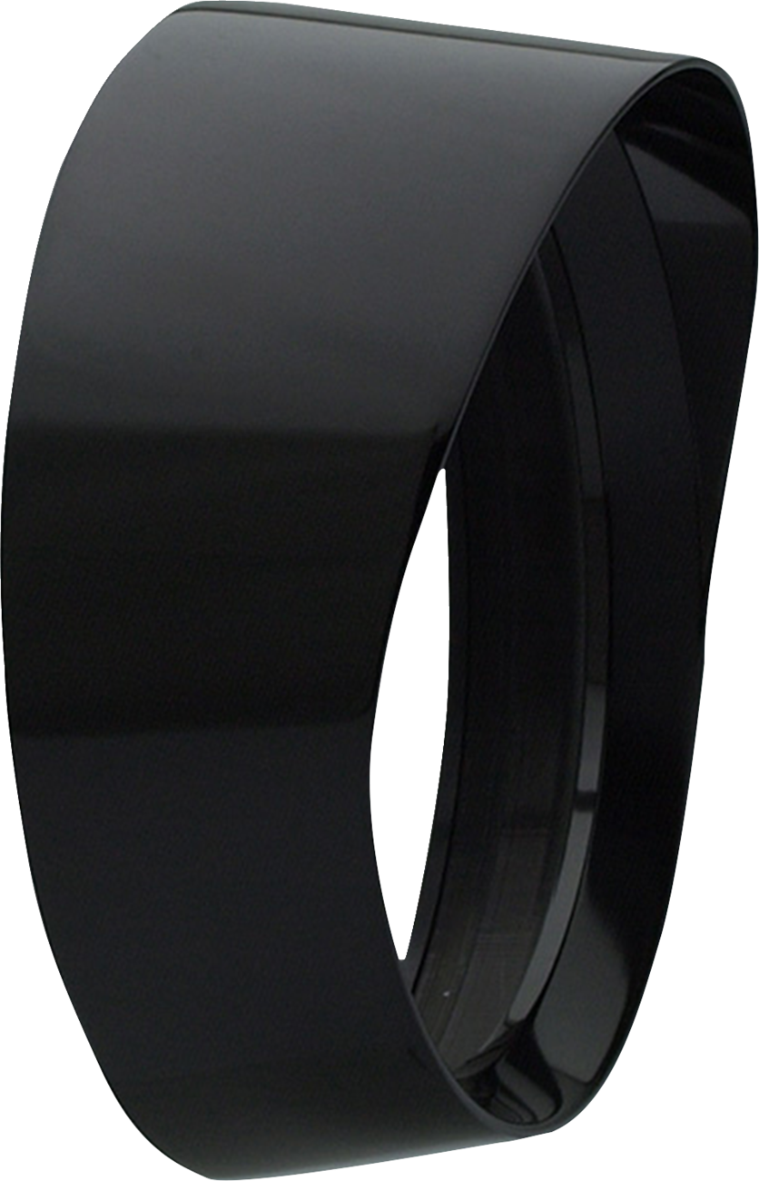 Headwinds Extended Headlight Bezel - 7" - Vista - Black Harley Davidson