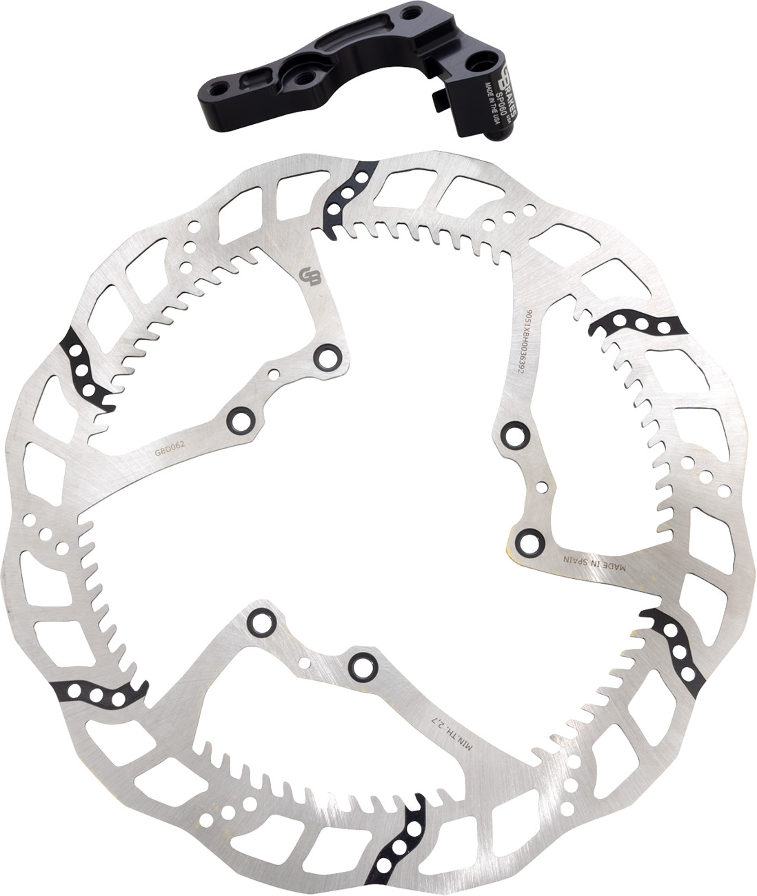 GBRAKES Wave® Brake Rotor Kit With Bracket