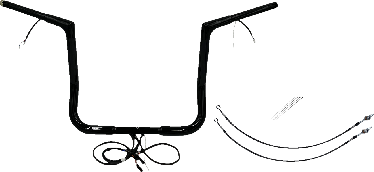 Fat Baggers Inc. 1 1/4" Wired Flat Top Handlebar Kit For Harley Touring 2014-2015