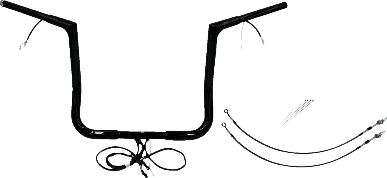 Fat Baggers Inc. 1 1/4" Wired Flat Top Handlebar Kit For Harley Touring 2014-2015