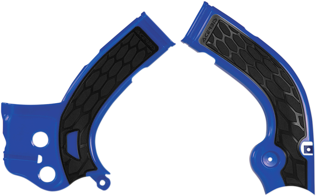 Acerbis X-Grip Frame Guards - Blue/Black - YZ 250F/450F 2014-2016 Yamaha YZ250F / 2014-2015 Yamaha YZ450F