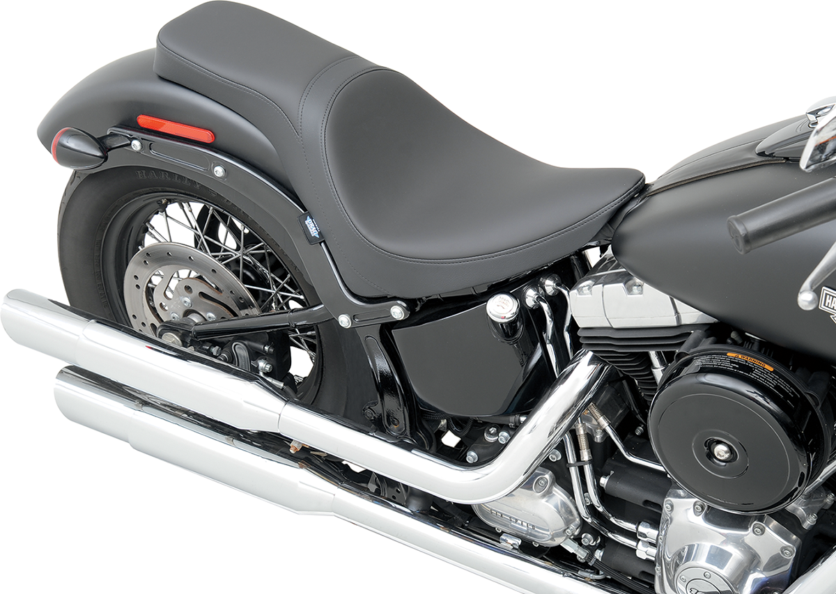 Drag specialties seats Predator 2-Up Seat - Smooth - FXS/FLS '11-'17 2011-2013 Harley Davidson FXS Blackline / 2016-2017 Harley Davidson FLSS Softail Slim S / 2012-2017 Harley Davidson FLS Softail Slim