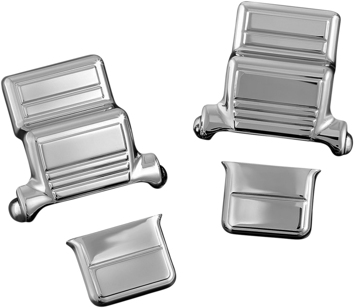 Kuryakyn 8648 Chrome Tour Pak Hinge Covers for 8913 Harley Touring