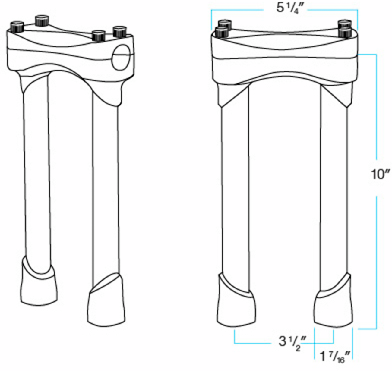 BILTWELL Murdock Handlebar Risers