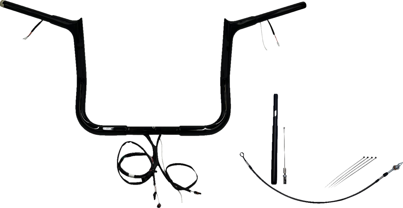 FAT BAGGERS INC. EZ Install Wired 1-1/4" Pointed Top Handlebar Kit