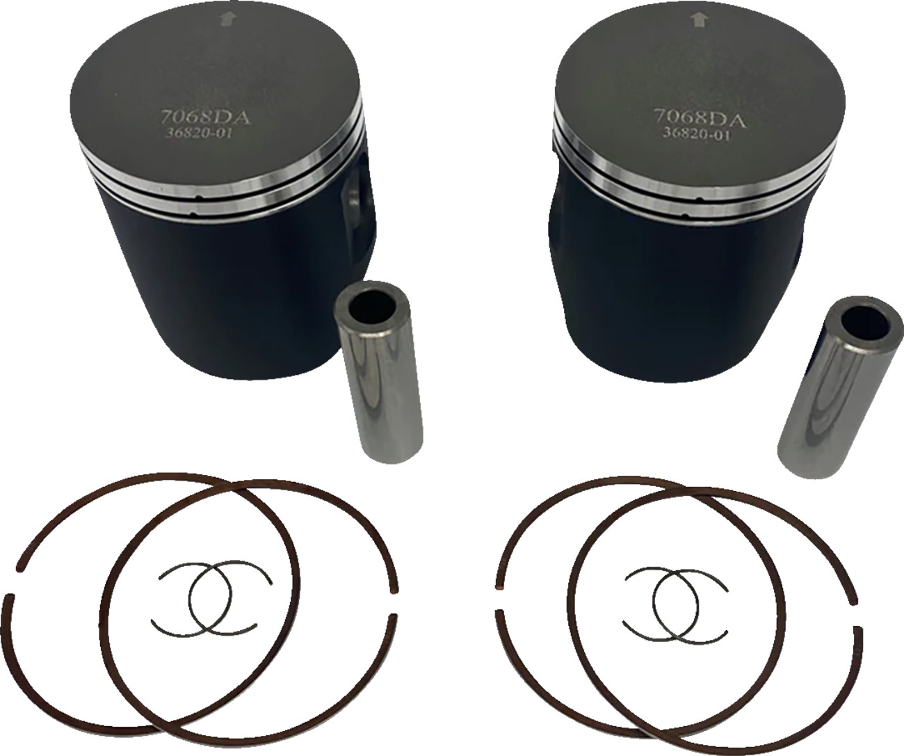 WOSSNER Piston Kit Anodized 2 Stroke