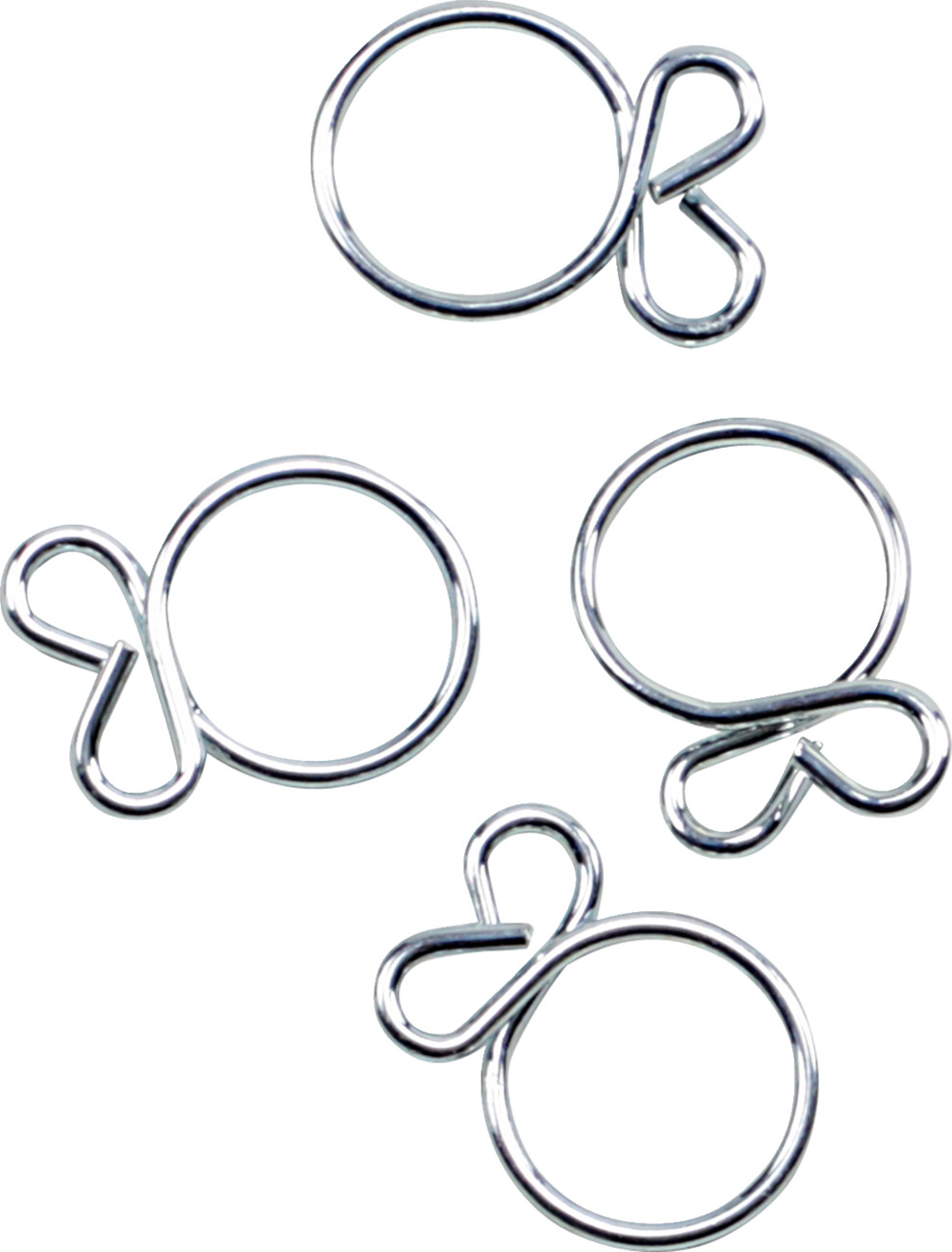 All Balls Fuel Line Hose Clamp Refill Kit 11.5mm Wire Silver (2401-1280)