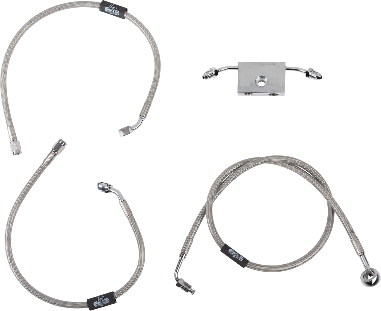 LA CHOPPERS Stainless Steel Brake Line Kit