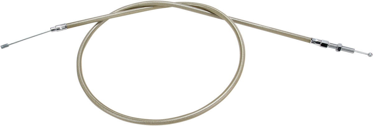 Motion pro Armor Coat Braided Stainless Steel Clutch Cable - Coil Wound - 53-1/2" Harley Davidson