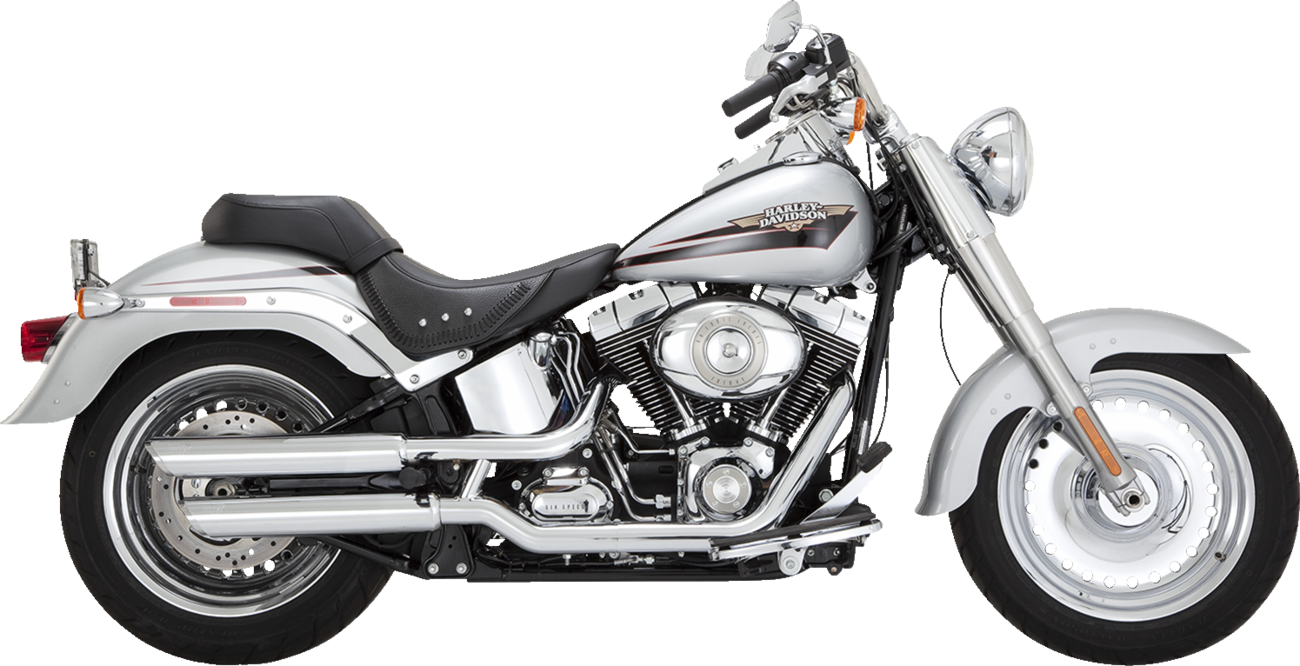 Vance & Hines PCX 3" Round Twin Slash Slip-On Mufflers For Harley