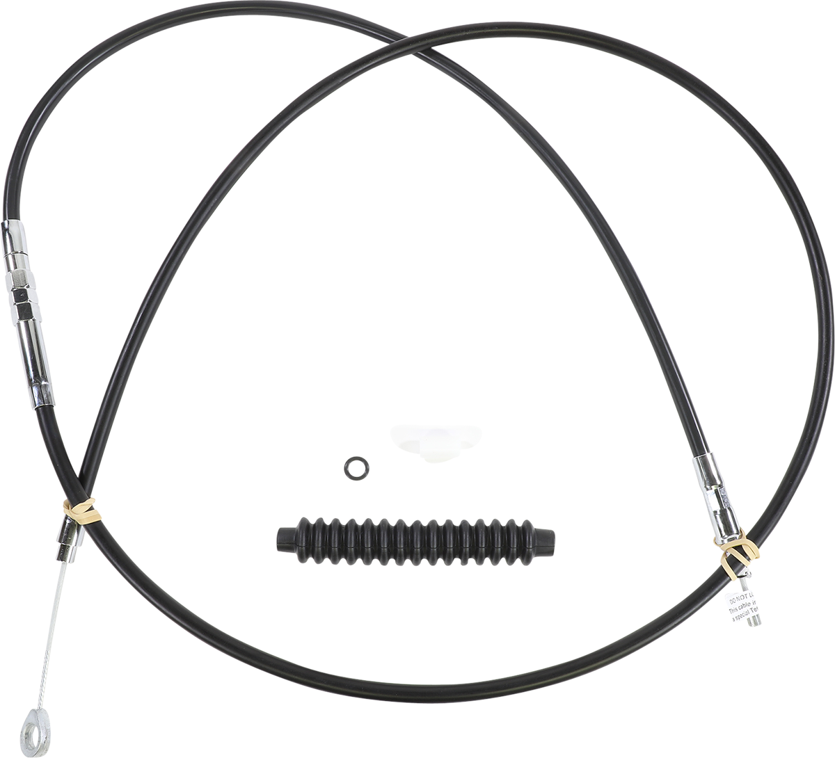 Drag specialties High-Efficiency Black Vinyl Clutch Cable - 76" Harley Davidson