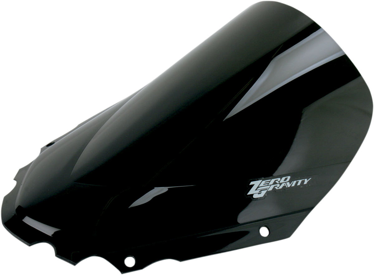 Zero gravity Double Bubble Windscreen - Dark Smoke - KLR 2008-2013 Kawasaki KLR 650 E  / 2008-2014 Kawasaki KLR 650 R