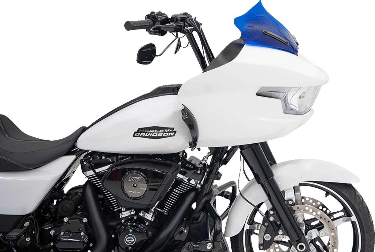Klock werks Kolor Flare™ Windshield - 10" - Blue - FLTR 2023-2024 Harley Davidson FLTRXSE CVO Road Glide / 2024-2024 Harley Davidson FLTRXSTSE CVO Road Glide ST / 2024-2024 Harley Davidson FLTRX Road Glide