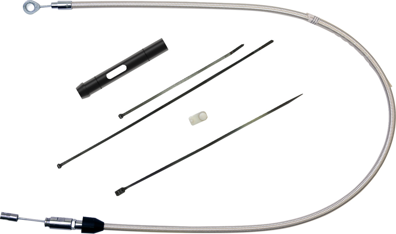MAGNUM SHIELDING Polished Stainless Quick Connect Upper Clutch Cable