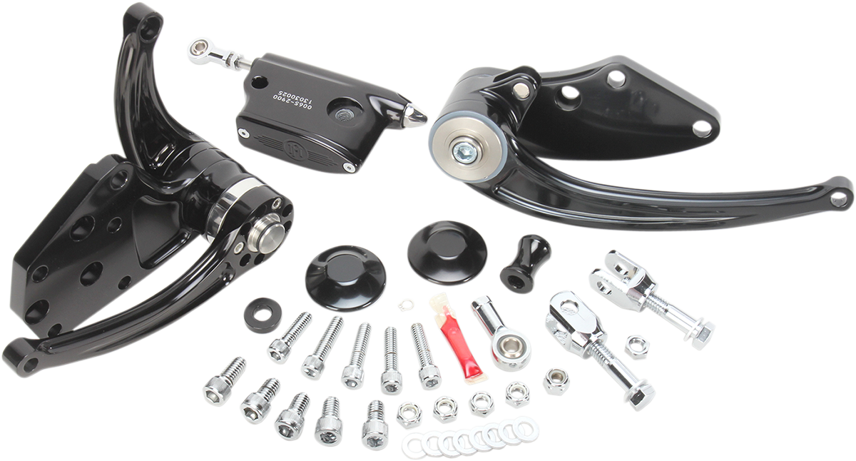 Performance Machine Black Contour Forward Controls 8499 Harley Softail