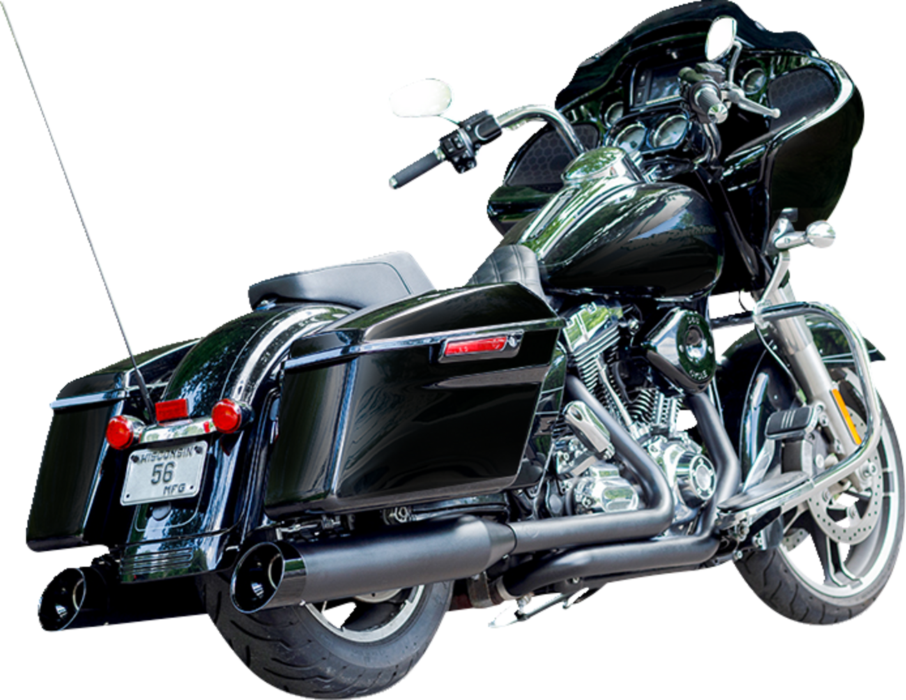 S&S Cycle MK45 4.5" Cutlass Slip-On Mufflers For Harley Touring 1996-2016