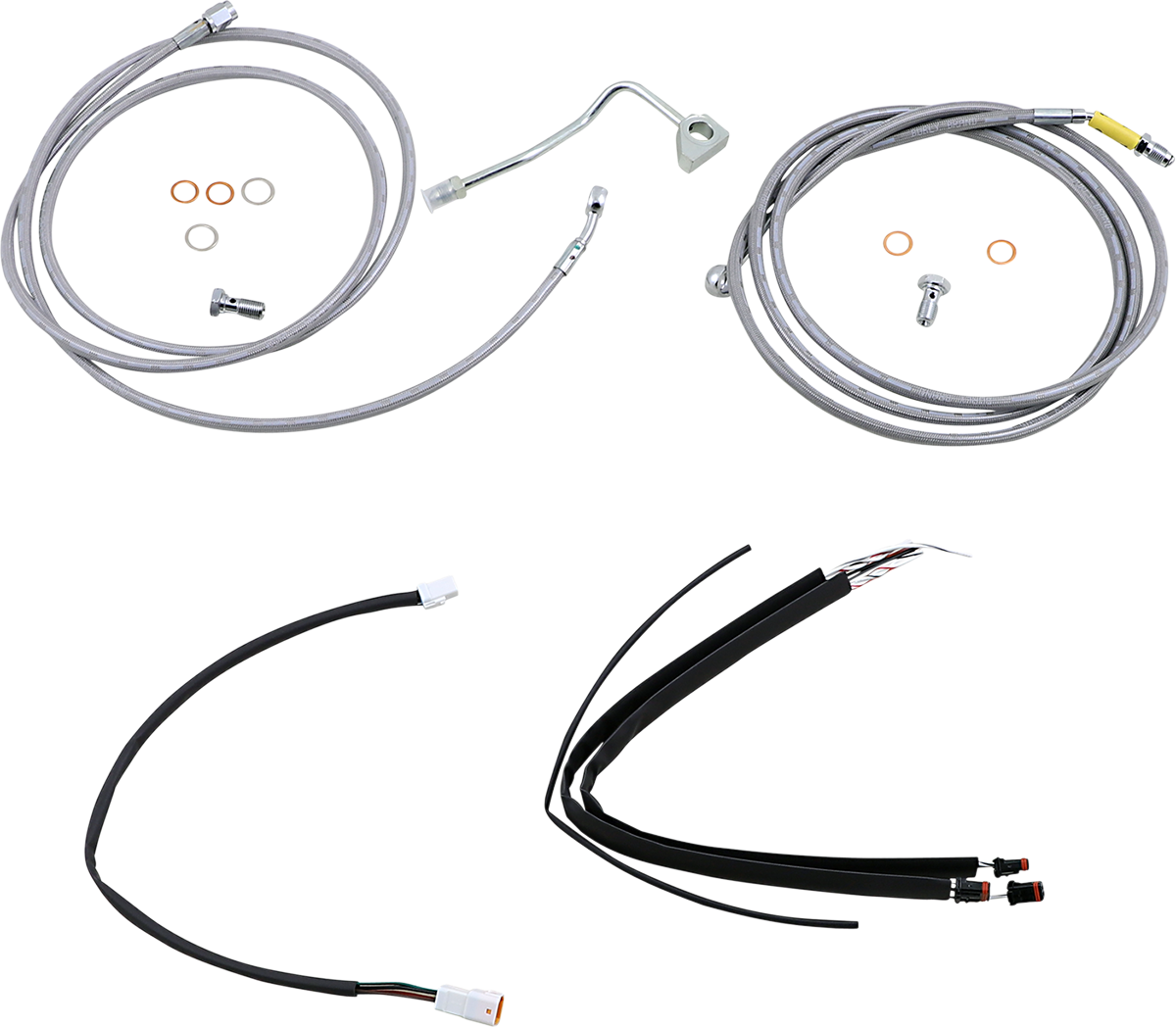 Burly Handlebar Cable Installation Kit For Harley Touring w/ ABS 2017-2020