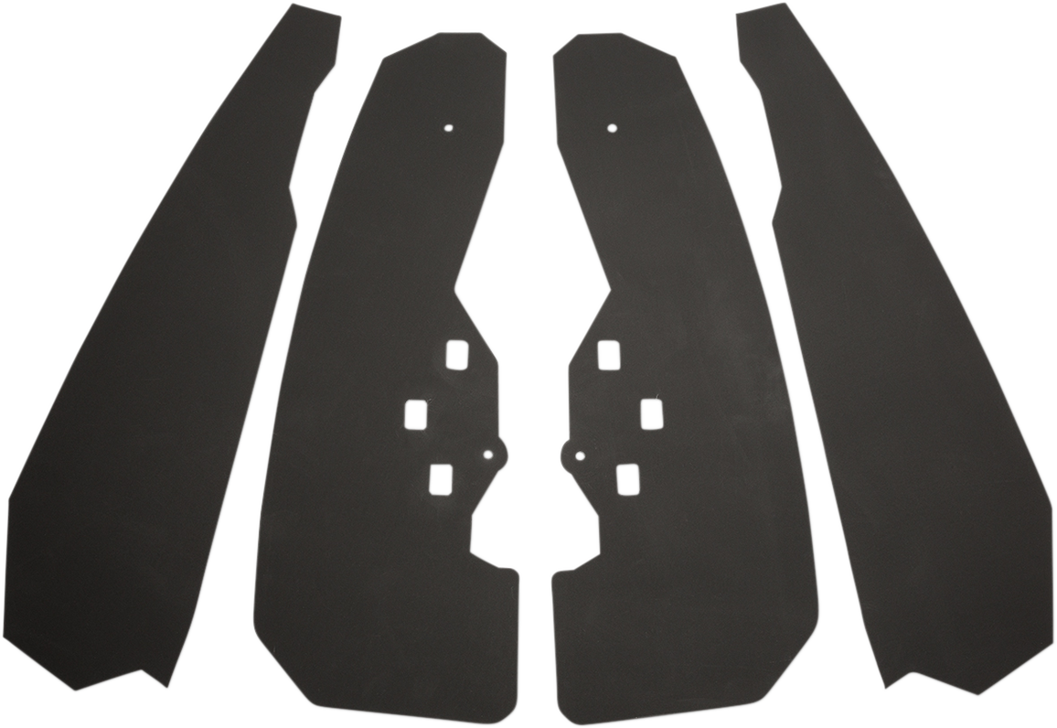 Maier Mud Flaps - Front/Rear - Black Polaris