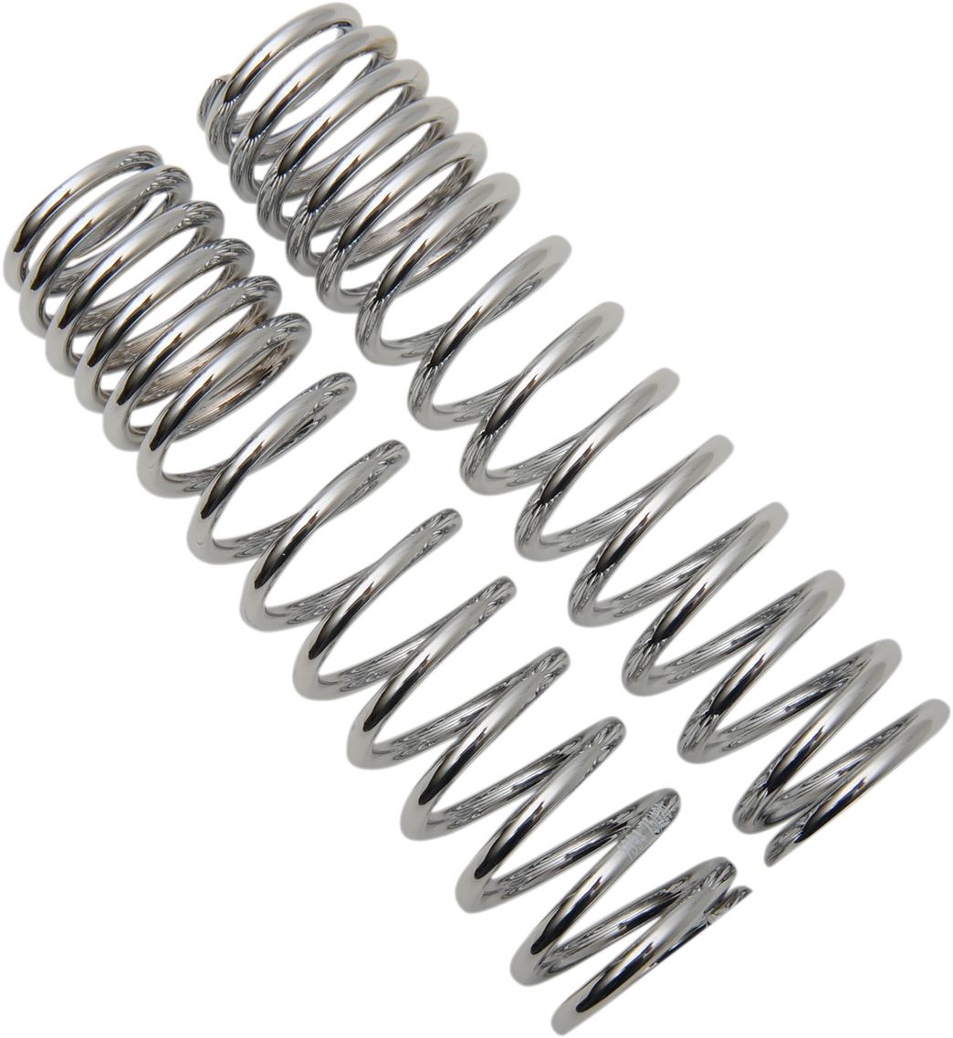 Progressive 70/120 PSI Chrome 12 Series Rear Shock Springs for Harley Davidson