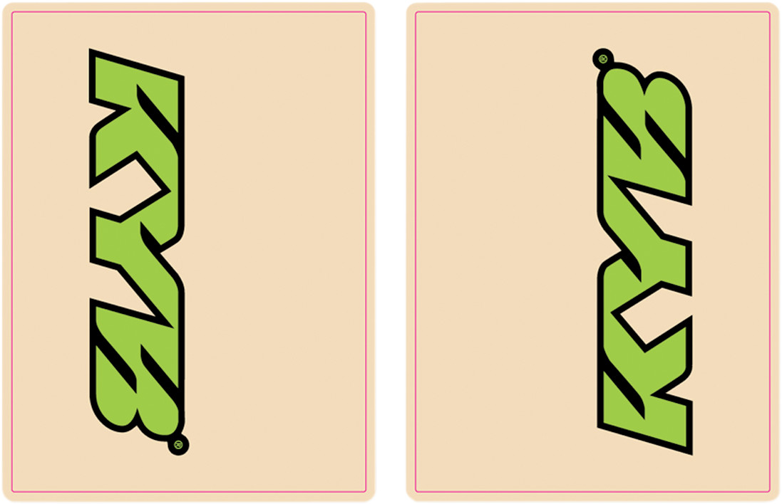 FLU DESIGNS INC. Upper Fork Decals