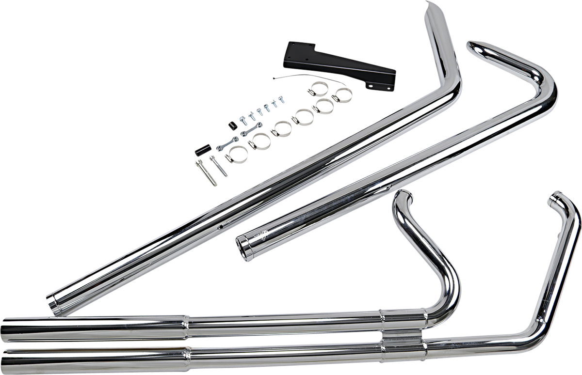 Vance and Hines 17923 Big Shots Long Chrome Exhaust Harley Softail FLST