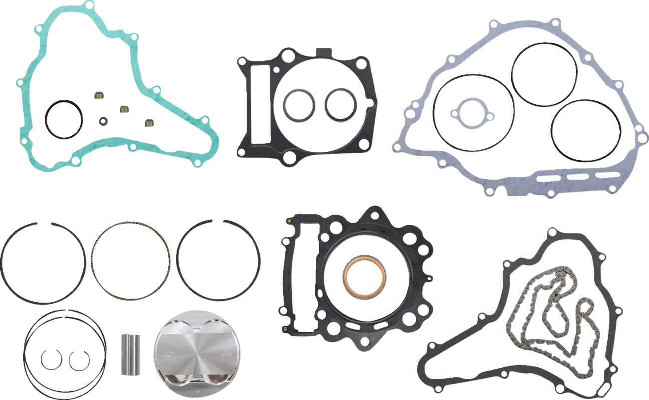 Top End Piston Kit Forged High Compression for 4-Stroke