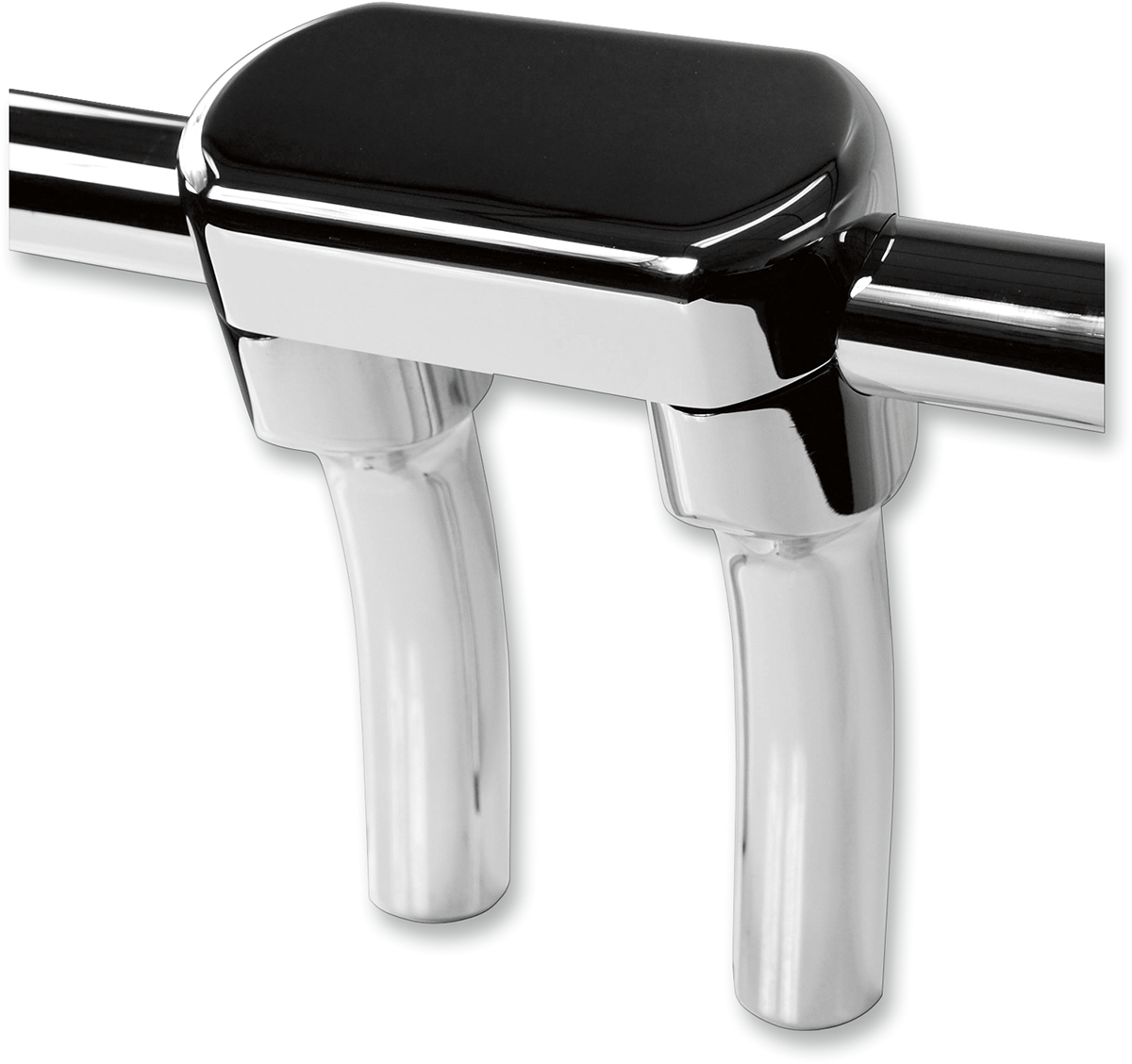 La choppers Hefty Handlebar Riser & Top Clamp Kit - 5-1/2" - Chrome