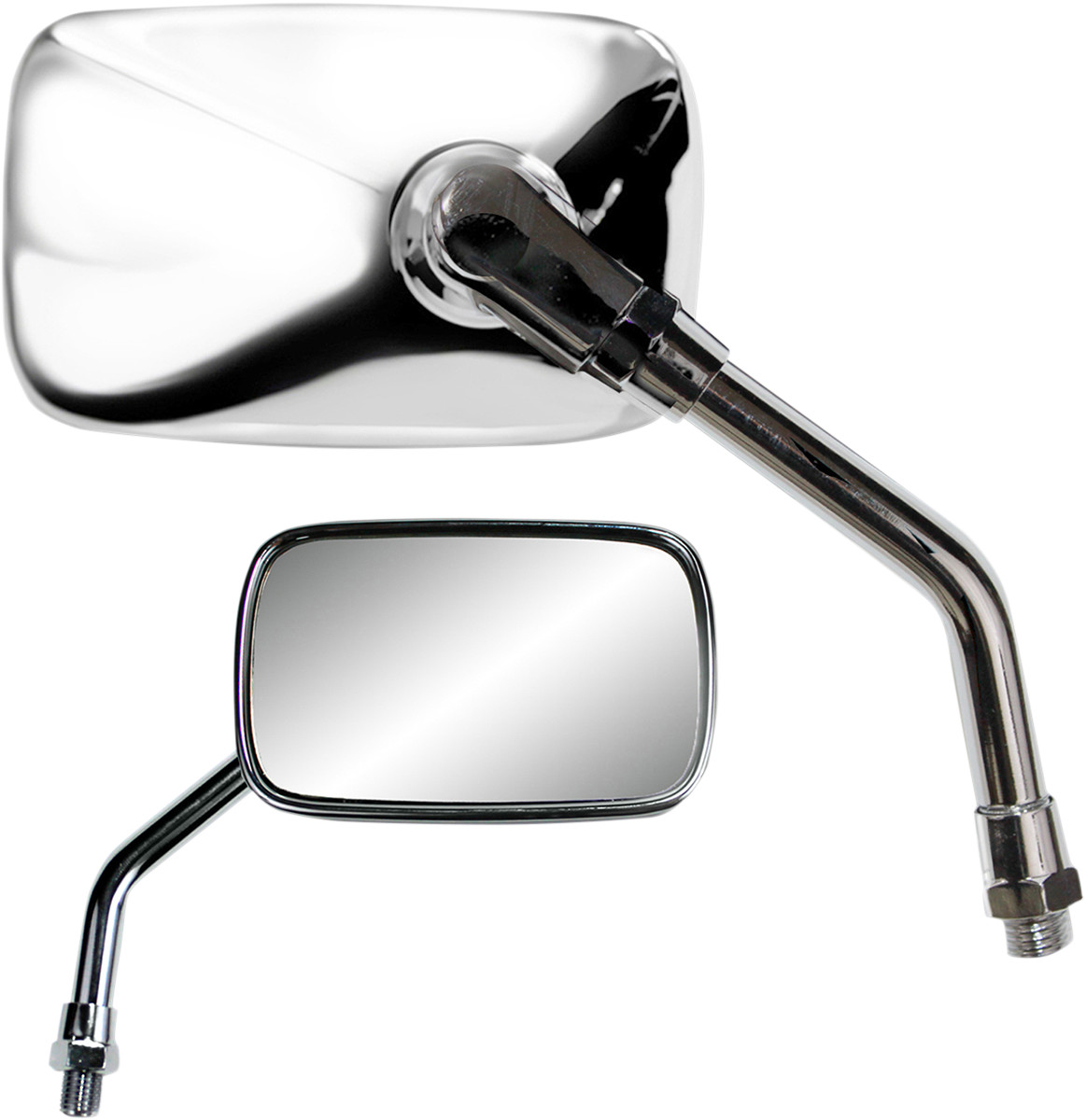 PARTS UNLIMITED Mini Rectangular Mirror