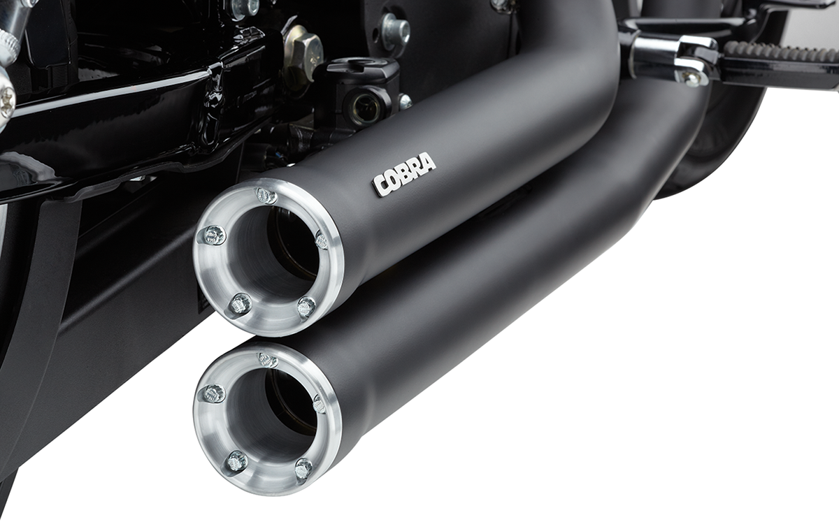Cobra Speedster Shorts Exhaust For Harley Sportster 2014-2022 - Black